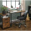 Rustic Computer Desk Small Vintage Industrial Writing Table Metal Office Workstation 1
