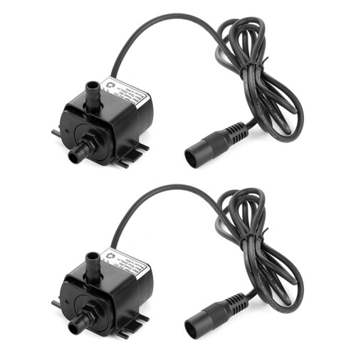 2X 12 Volt Small Mini Submersible Water Pump for DIY Swamp Cooler PC
