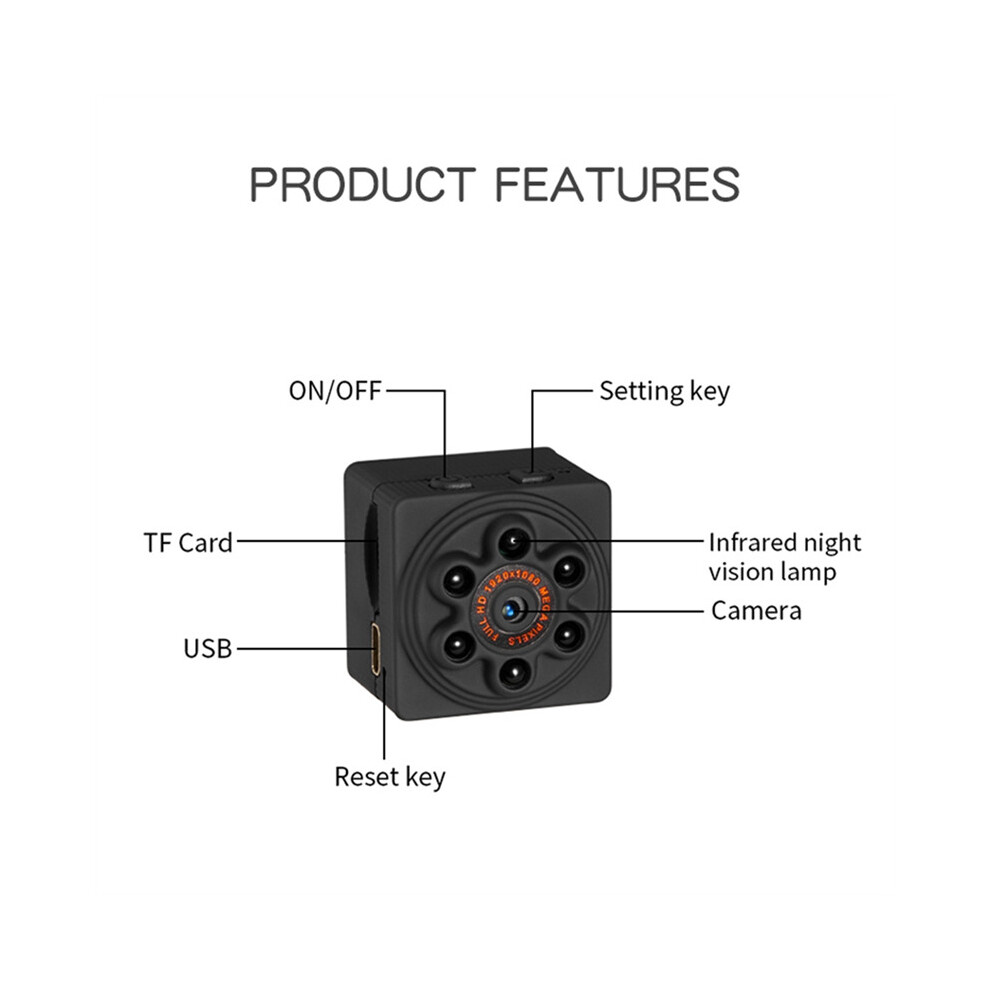 S1000 1080P HD Definition Camera Mobile Phone Remote Smart Motion Detection Small DV Surveillance Camera 