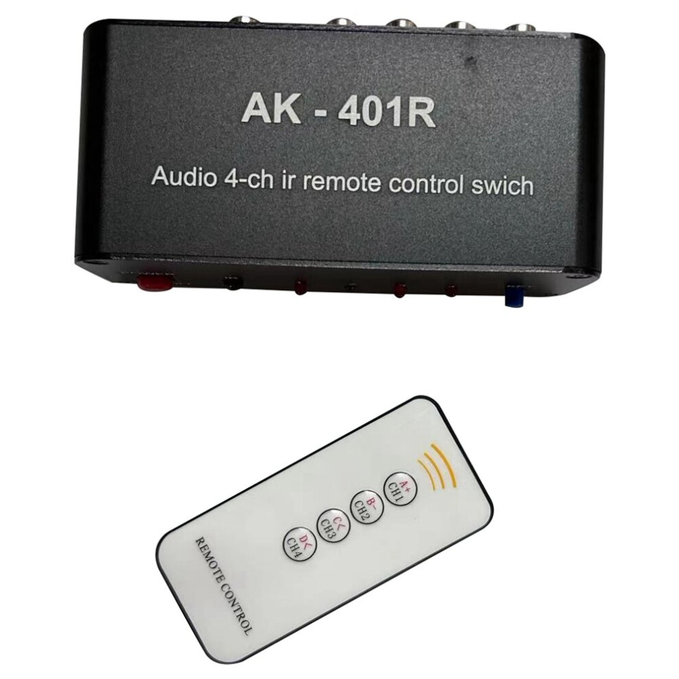 Ak-401R 1 Input 4 Output Rca Audio Distributor Signal Selector Source Switcher Tone Volume For Amplifier Board 4761673297413