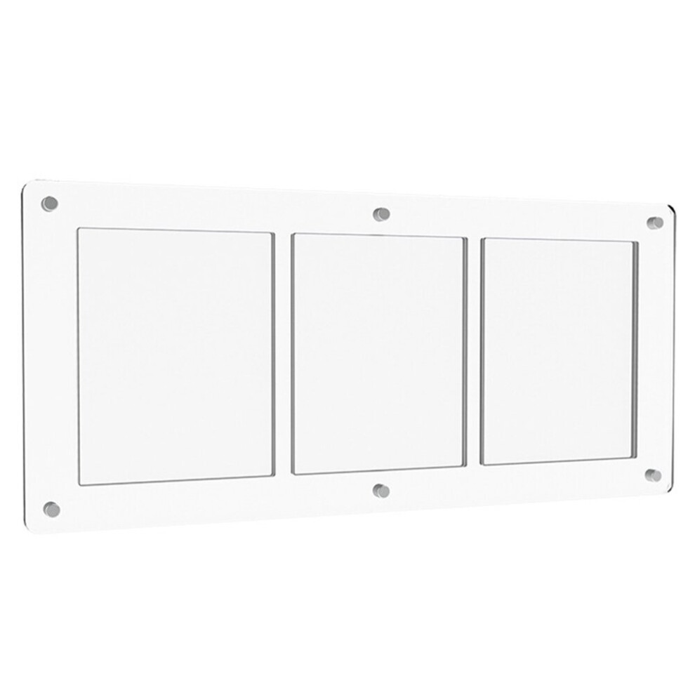 Jojomino Acrylic Three-Frame Card Holder Magnetic Transparent Card Display Stand 35Pt Universal Card Brick For Rare Card Storage