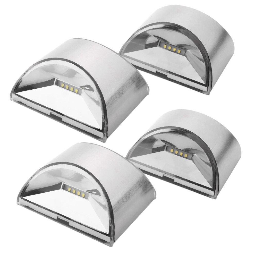 4PCS Solar Light Outdoor Wall Sconce Garden Waterproof Sunpower Lamp for House Front Door Outside Patio Fence