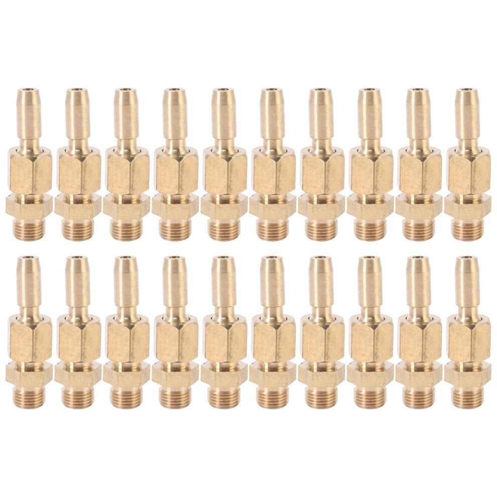 20Pcs 1/8 Inch DN6 Brass Gushing Spray Water Fountain Nozzles Universal Water Curtain Nozzle Landscape Garden Fountain