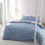 Catherine Lansfield (King) Catherine Lansfield Boho Patchwork Reversible Duvet Cover Set Bedding Blue 2