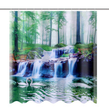 (Type A) 1/3/4Pcs Shower Curtain Bath Mat Toilet Lid Bath Carpet Bath Rugs Carpet