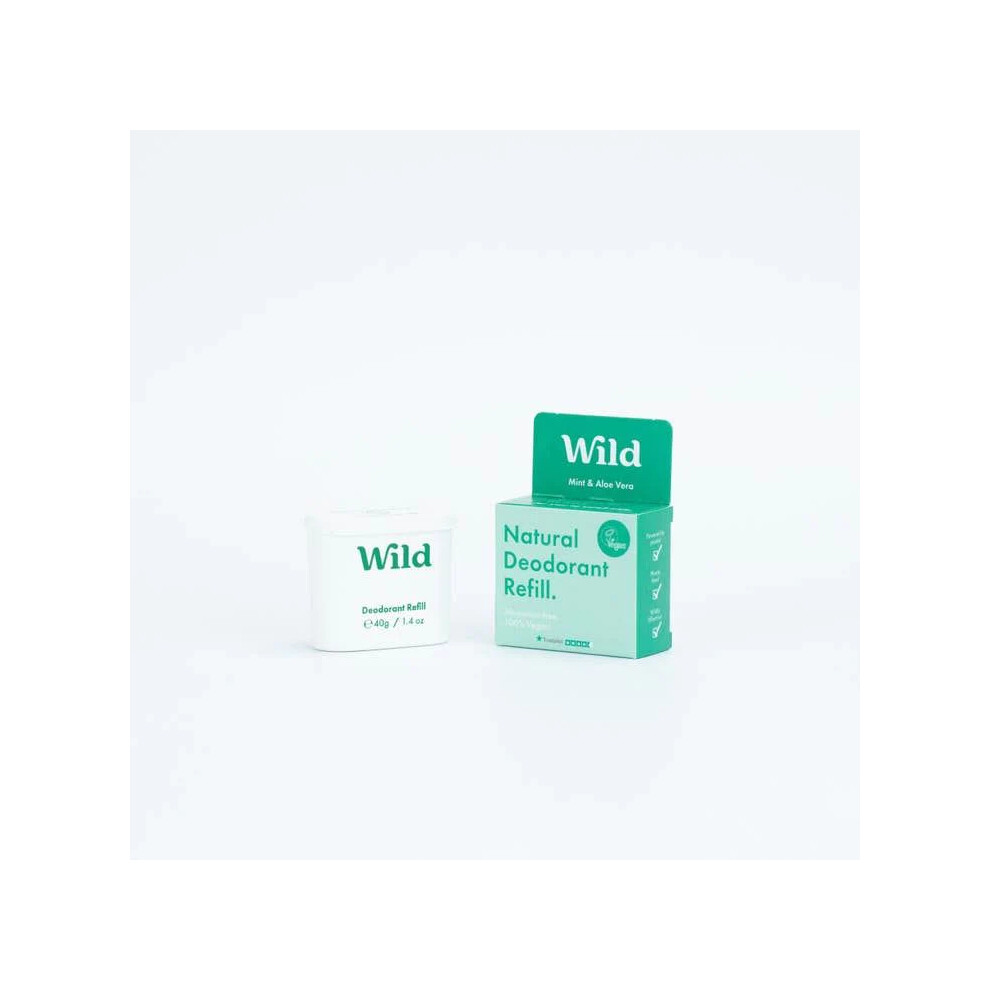 Wild Mens Mint & Aloe Vera 40g (Pack Of 8)