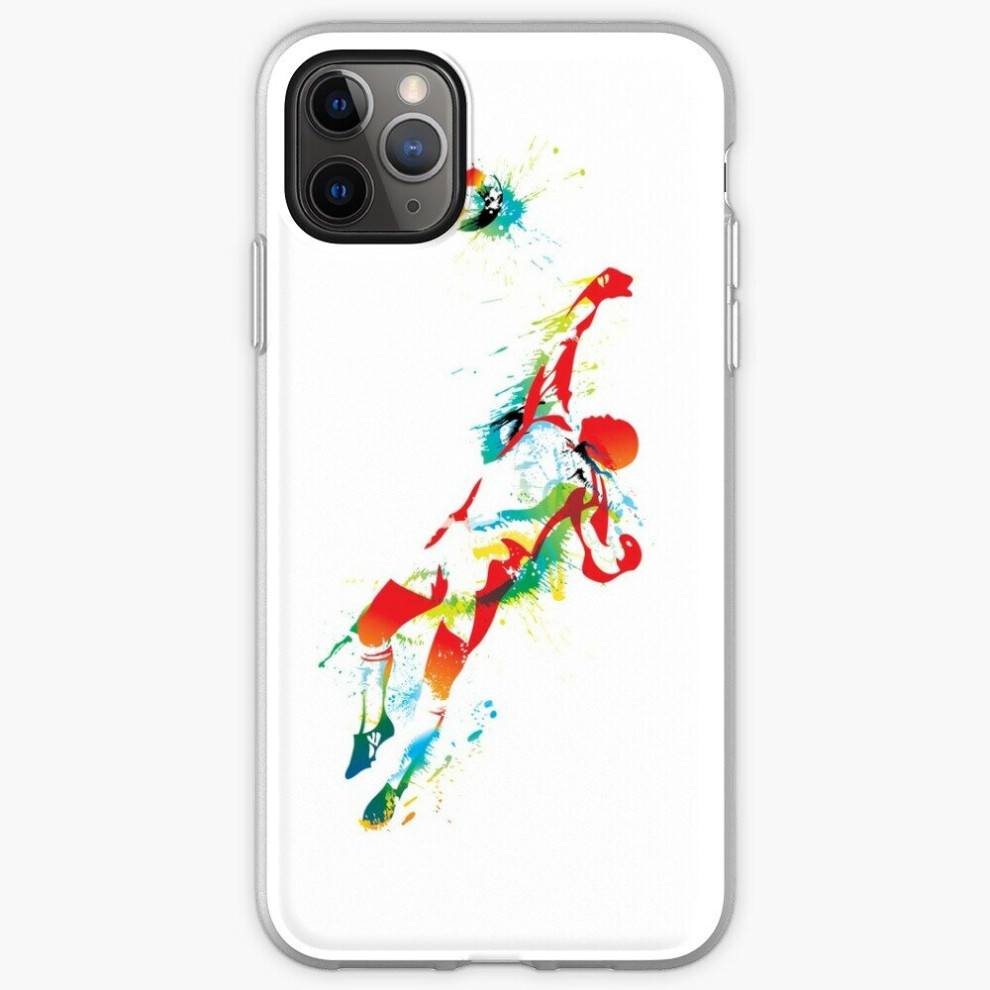 Phone Case Colorful Splash Soccer Goal Keeper For Iphone Samsung 14 13 12 11 Plus Pro Max Galaxy S23 S22 Ultra Note 20 10 8671829713239