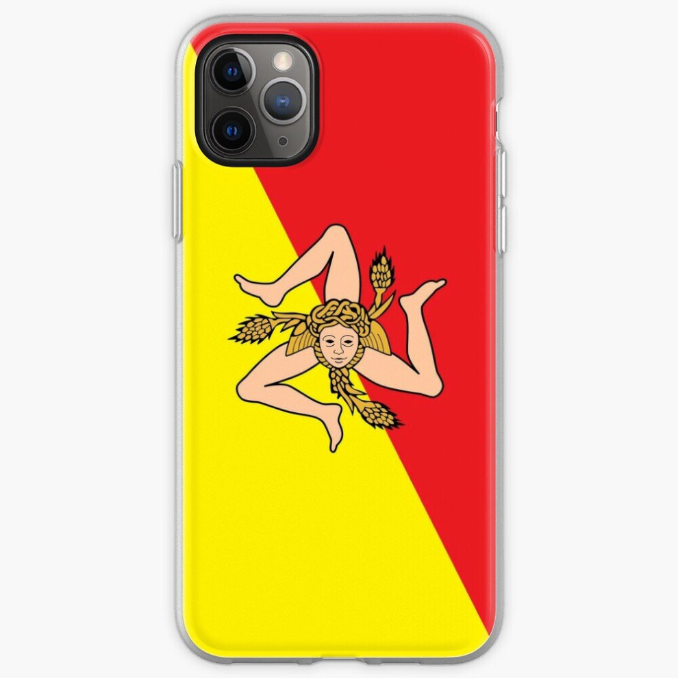 Phone Case Flag Of Sicily, Italy, Bandiera Della Sicilia, Italia For Iphone Samsung 14 13 12 11 Plus Pro Max Galaxy S23 S22 Ultra Note 20 10 8671829718357