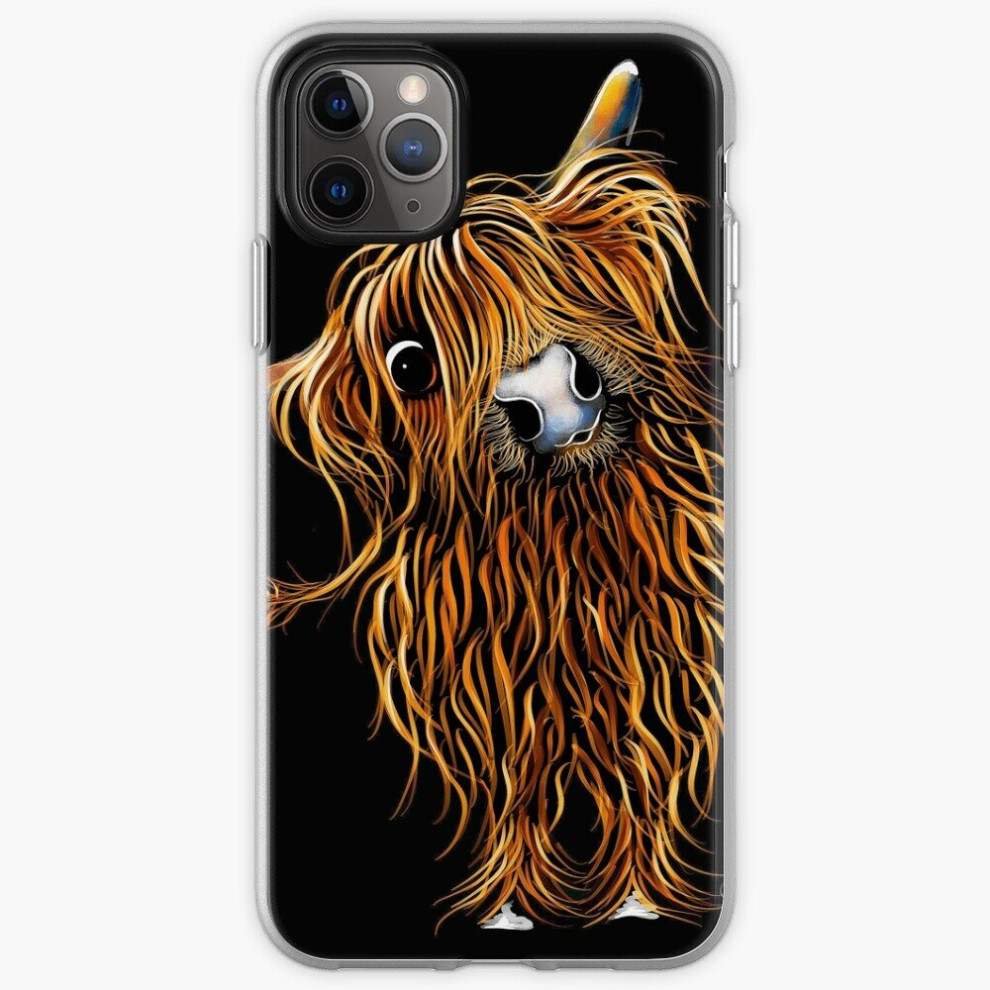Phone Case Highland Cow Scottish ' Coooweee ' By Shirley Macarthur For Iphone Samsung 14 13 12 11 Plus Pro Max Galaxy S23 S22 Ultra Note 20 10 8671829713710