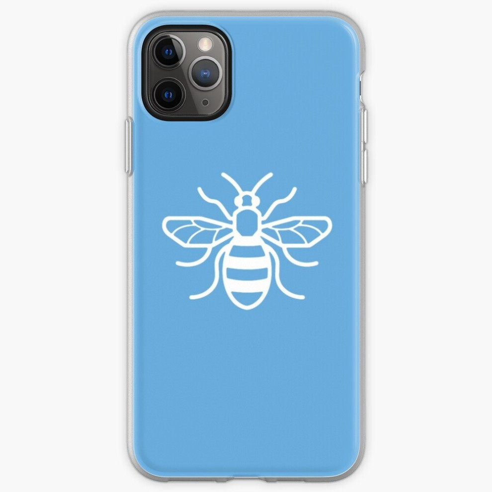 Phone Case Manchester Bee For Iphone Samsung 14 13 12 11 Plus Pro Max Galaxy S23 S22 Ultra Note 20 10 Blue 8671829721586