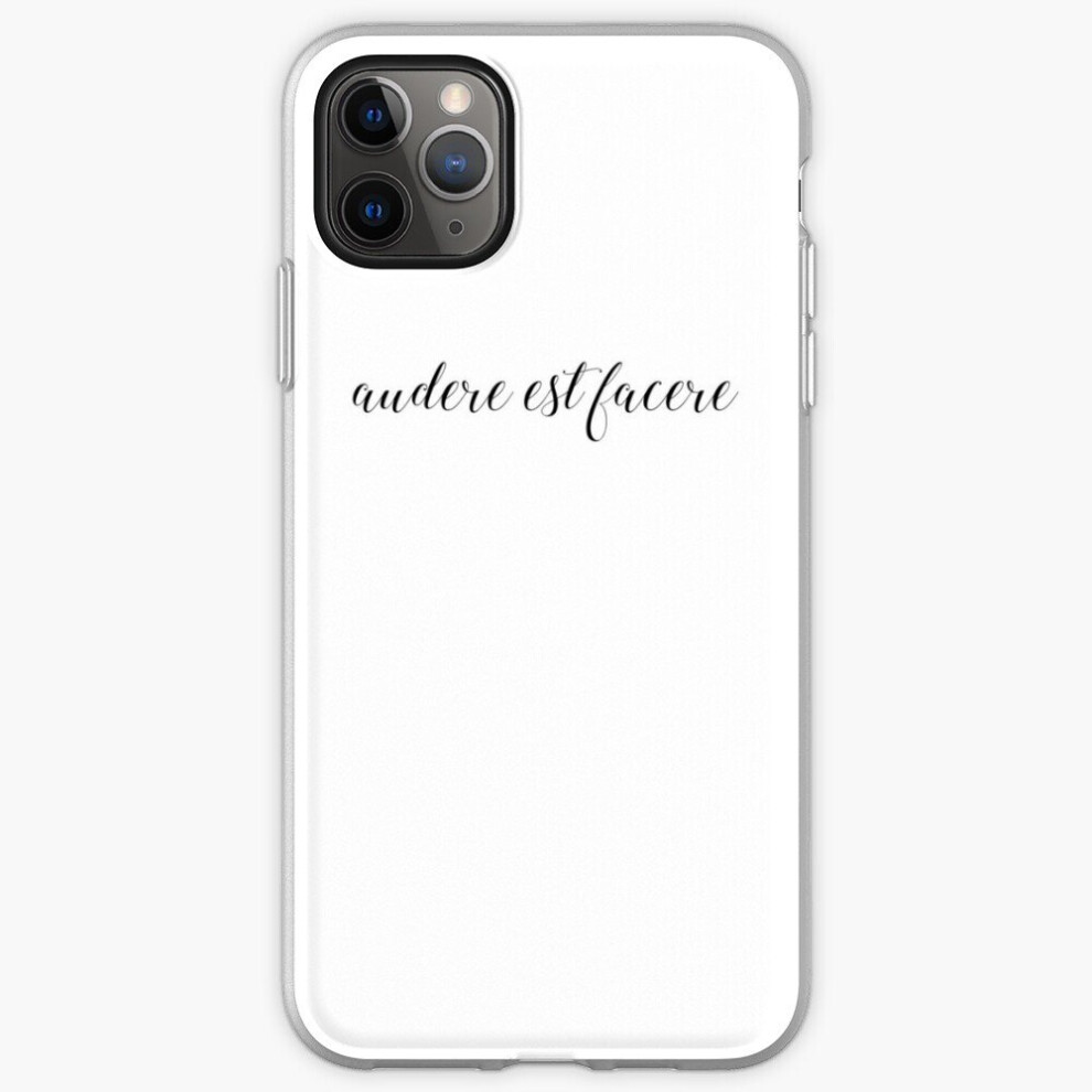 Phone Case Audere Est Facere Handlettering Font "To Dare Is To Do" For Iphone Samsung 14 13 12 11 Plus Pro Max Galaxy S23 S22 Ultra Note 20 10 8671829733374