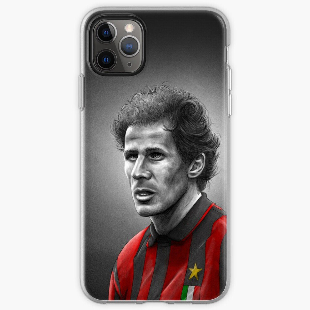 Photos - Case Phone  Franco Baresi AC Milan Serie A Football Artwork for iPhone Samsung 14 13 12 11 Plus Pro Max Galaxy S23 S22 Ultra
