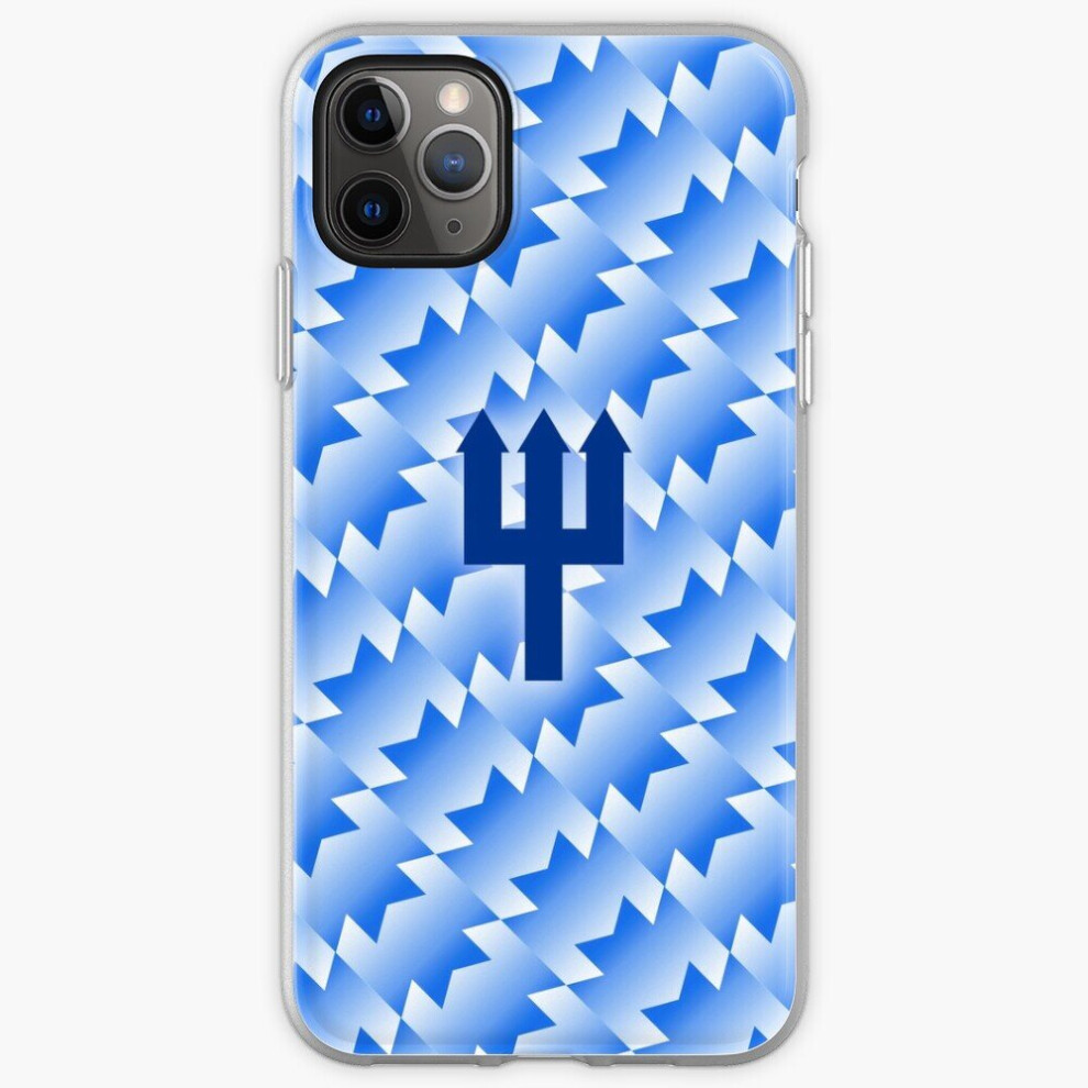 Photos - Case Phone United Retro Trident Blue White for iPhone Samsung 14 13 12 11 Plus Pro Max Galaxy S23 S22 Ultra Note 20 10 Blue,