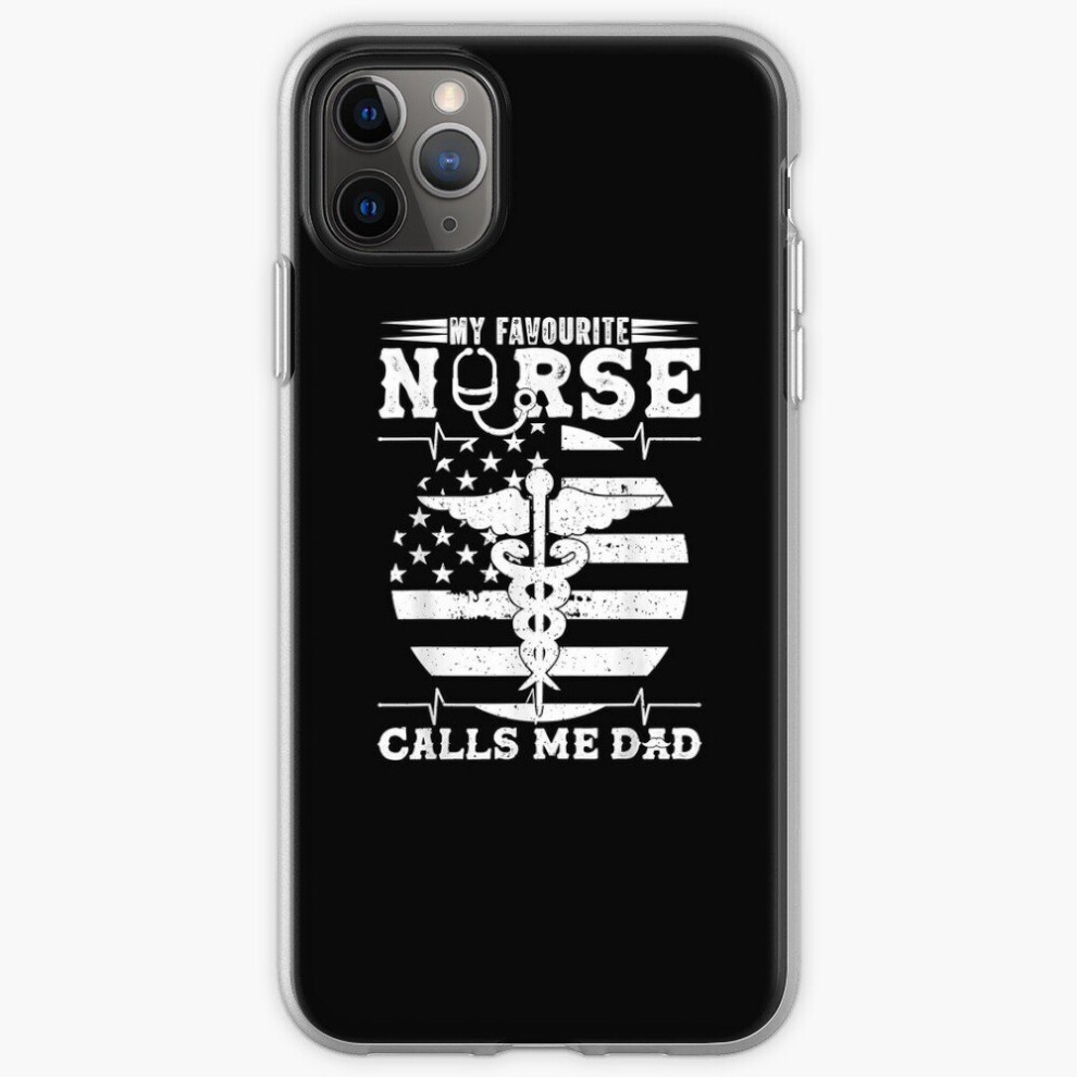 Phone Case My Favorite Nurse Call Me Dad Funny Nurse Dad For Iphone Samsung 14 13 12 11 Plus Pro Max Galaxy S23 S22 Ultra Note 20 10 8671829752948