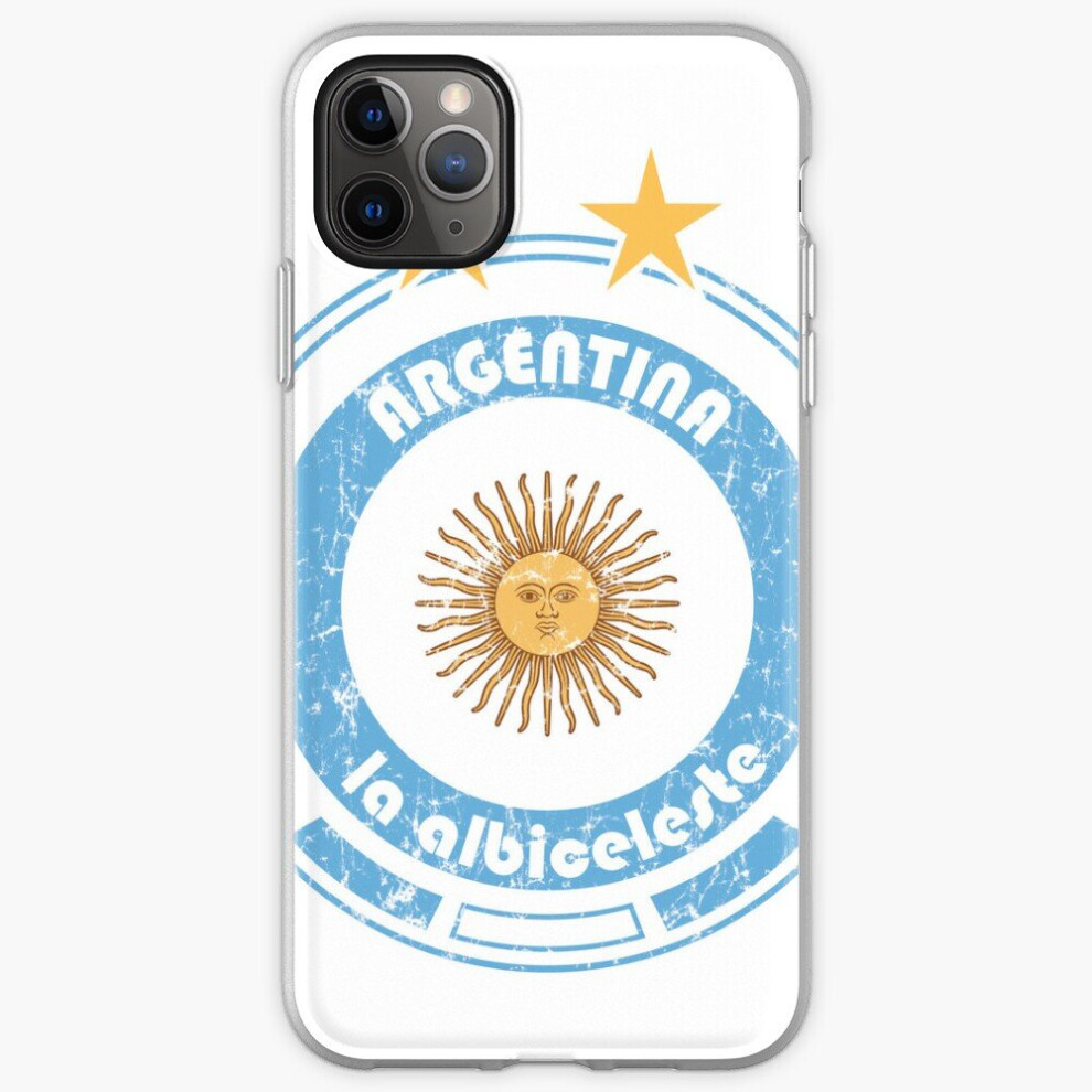 Phone Case World Cup Football 5 8 Team Argentina (Distressed) For Iphone Samsung 14 13 12 11 Plus Pro Max Galaxy S23 S22 Ultra Note 20 10 8671829712294