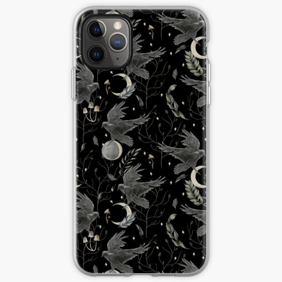 Phone Case Watercolor Crow For Iphone Samsung 14 13 12 11 Plus Pro Max Galaxy S23 S22 Ultra Note 20 10 8671829689725