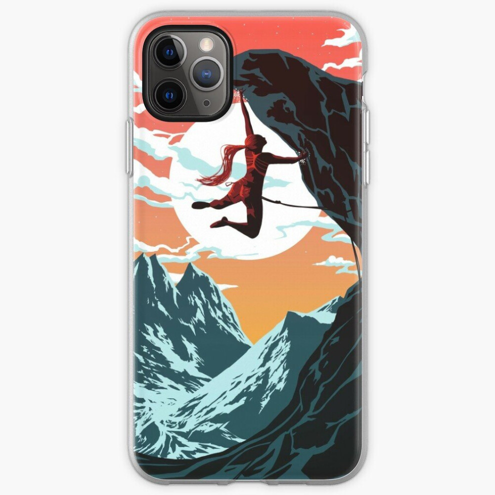 Phone Case Climbing Girl Vector Art For Iphone Samsung 14 13 12 11 Plus Pro Max Galaxy S23 S22 Ultra Note 20 10 8671829713505