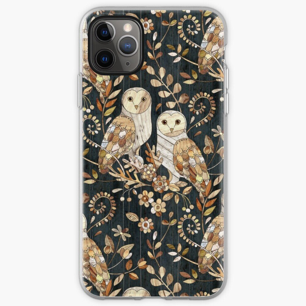 Phone Case Wooden Wonderland Barn Owl Collage For Iphone Samsung 14 13 12 11 Plus Pro Max Galaxy S23 S22 Ultra Note 20 10 8671829686403