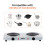 GEEPAS 2000W Electric Portable Kitchen Double Hot Plate, Adjustable Temperature control 8