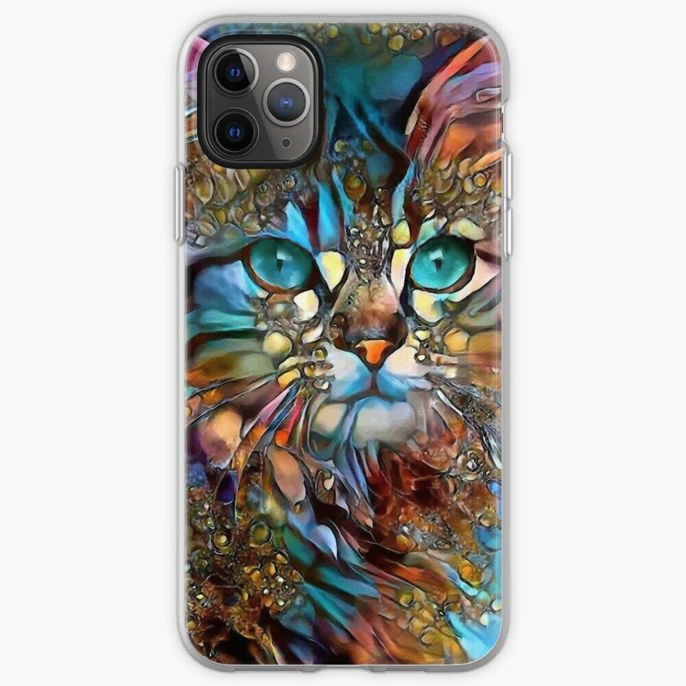 Phone Case Andyna, cat, chat, cat, lea roche paintings for iPhone Samsung 14 13 12 11 Plus Pro Max Galaxy S23 S22 Ultra Note 20 10