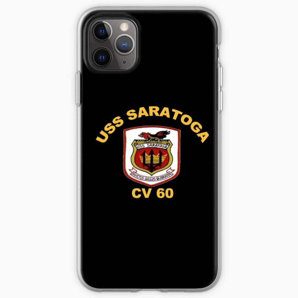 Phone Case Uss Saratoga (Cv Cva Cvb 60) Crest For Colors For Iphone Samsung 14 13 12 11 Plus Pro Max Galaxy S23 S22 Ultra Note 20 10 Dark 8671829706514