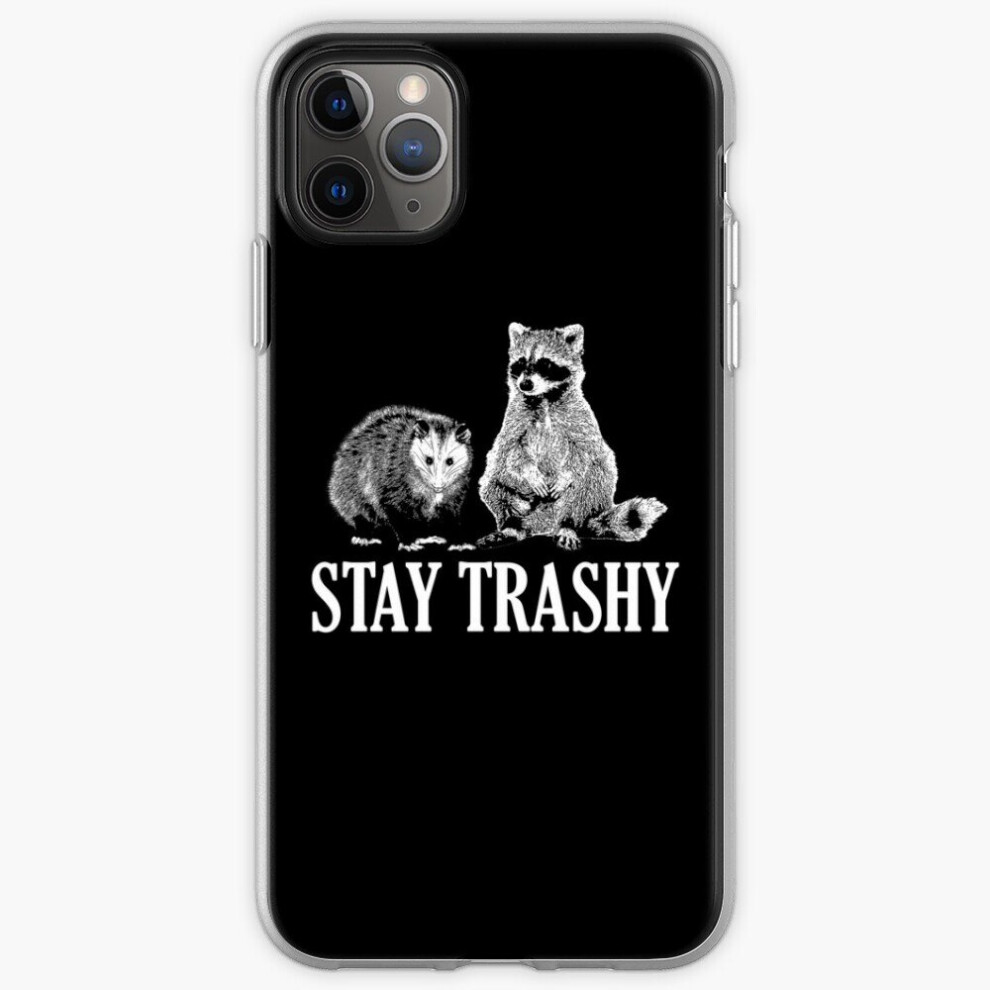Phone Case Stay Trashy Possum Raccoon For Iphone Samsung 14 13 12 11 Plus Pro Max Galaxy S23 S22 Ultra Note 20 10 8671829698253