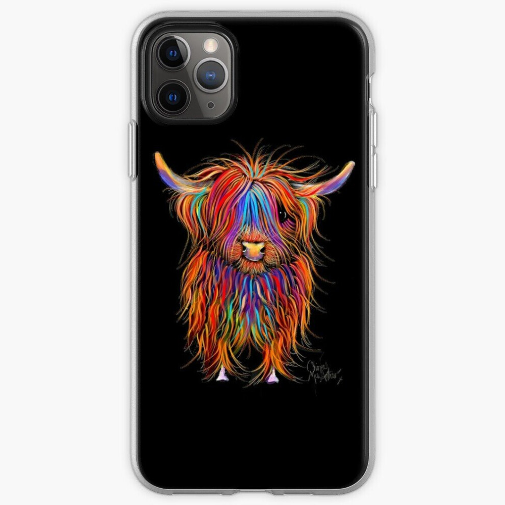 Phone Case Cow Scottish Highland ' Pumphrey ' By Shirley Macarthur For Iphone Samsung 14 13 12 11 Plus Pro Max Galaxy S23 S22 Ultra Note 20 10 8671829713284