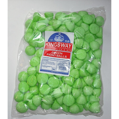 Kingsway GREEN PAINT BALL MALLOWS 100g 1