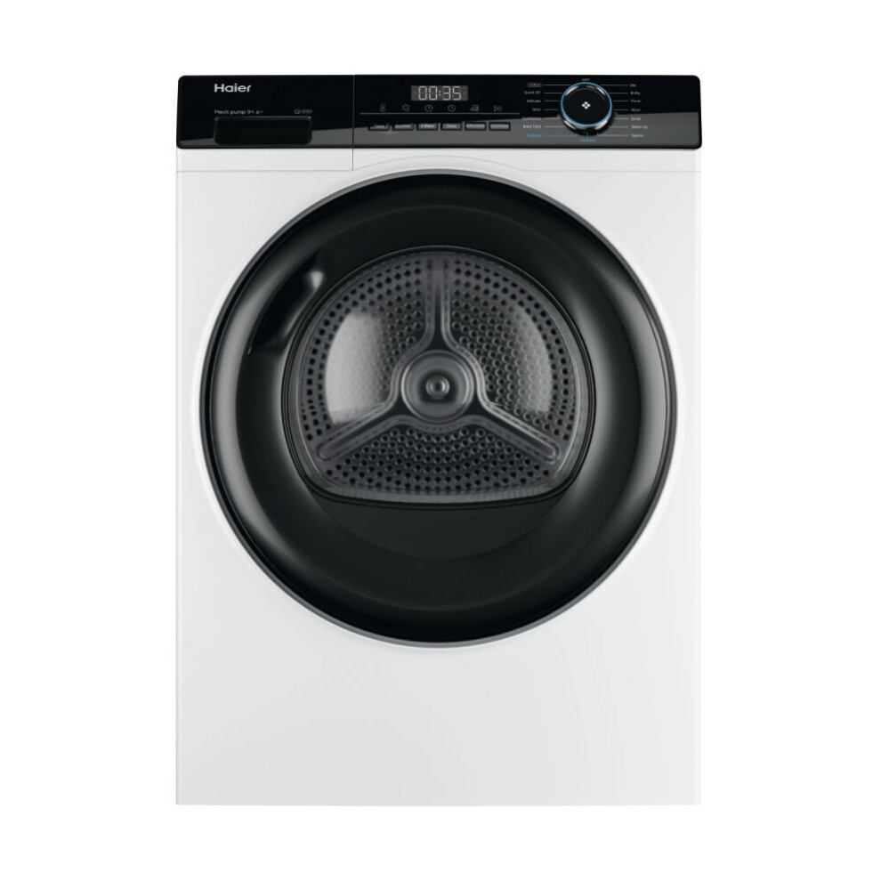 Haier I-Pro Series 3 Hd90-A2939 9Kg Heat Pump Tumble Dryer - White - A++ Rated