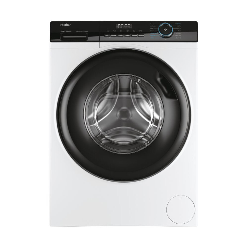 Haier HWD90-B14939 White 9kg/6kg 1400 Spin Freestanding Washer Dryer - White - Image 2