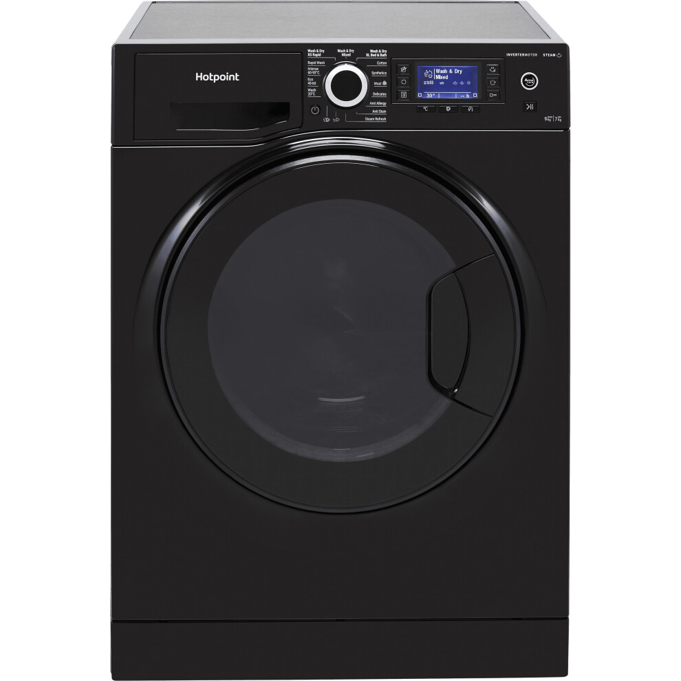 Hotpoint 9Kg / 7Kg Washer Dryer - Black - E Rated