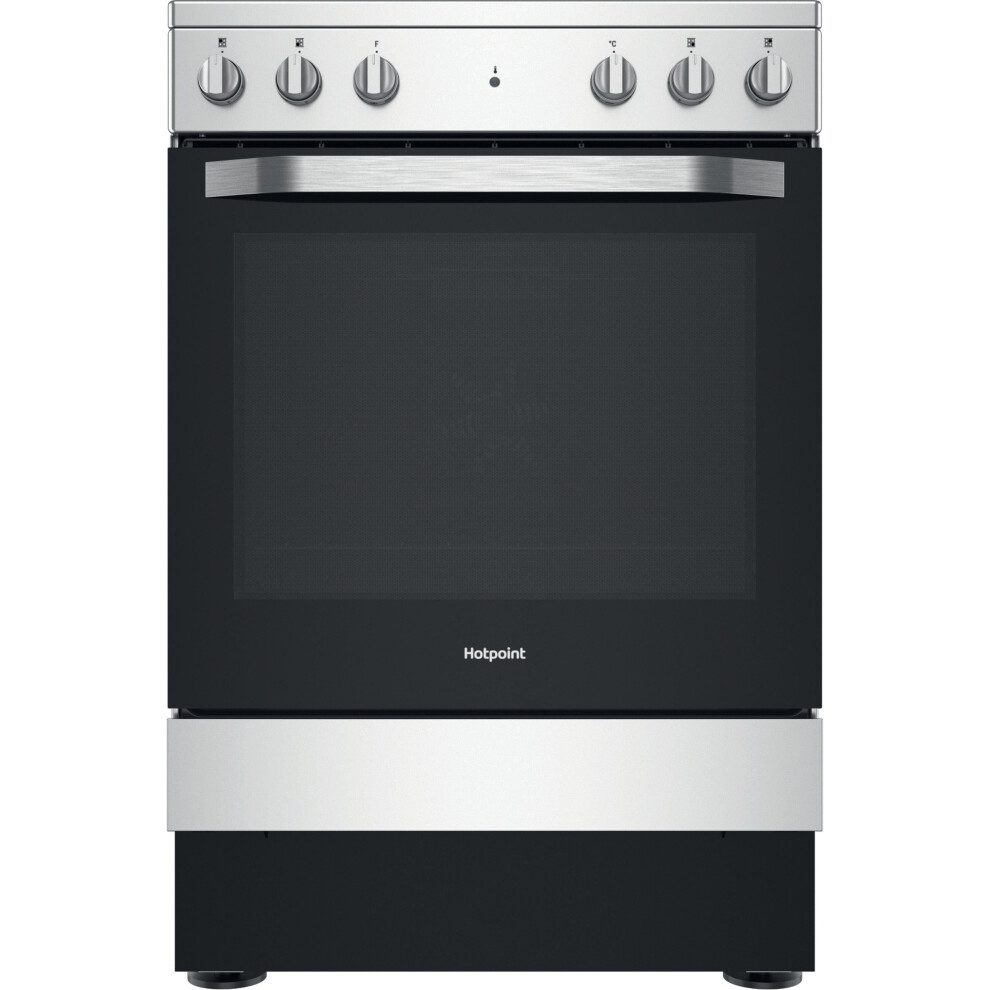 Hotpoint Electric Cooker with Ceramic hob Hob - Inox - A Rated