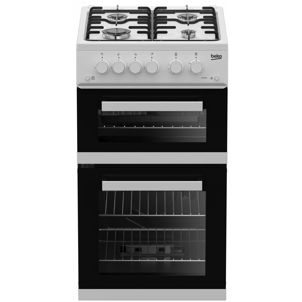 Beko Gas Cooker - White - A+ Rated
