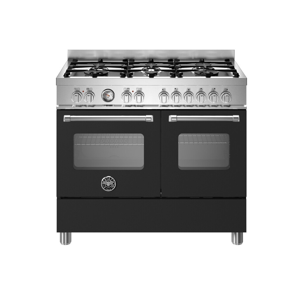 Bertazzoni Master Series Dual Fuel Range Cooker - Matt Black - A/A Rated