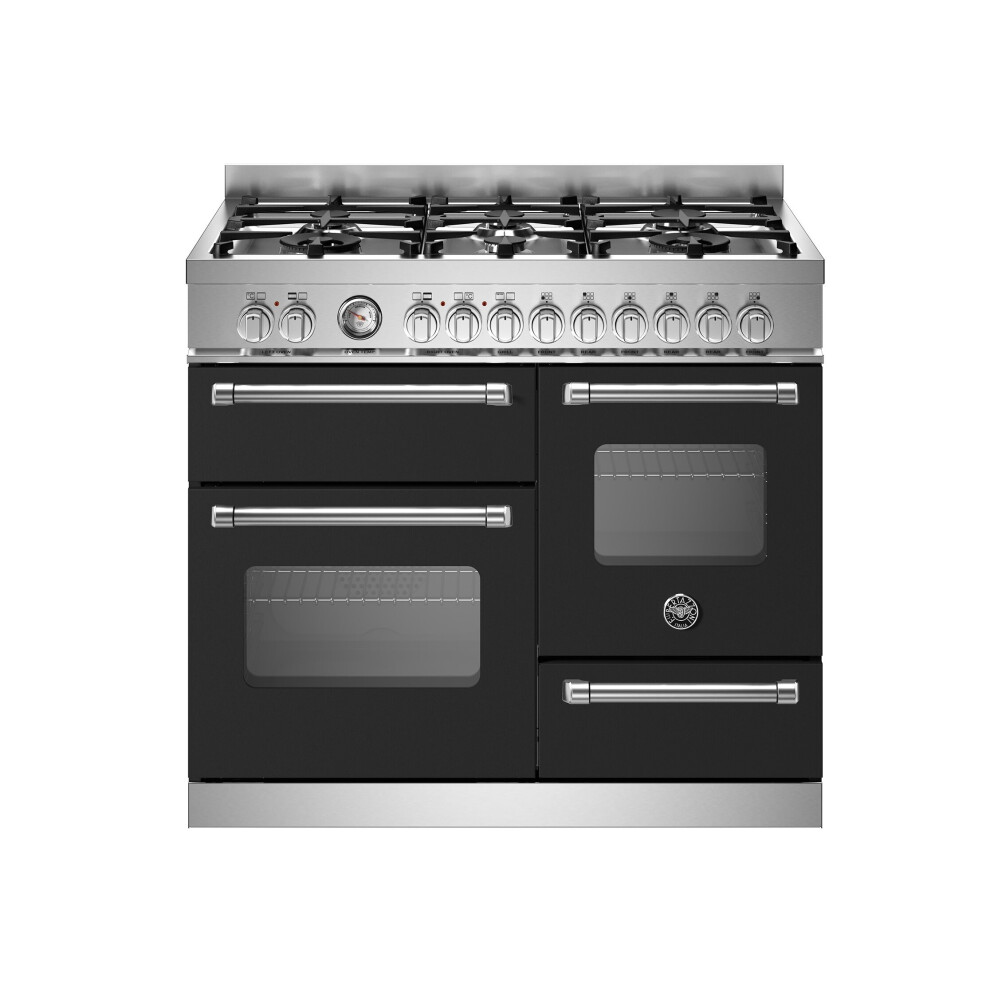 Bertazzoni Master Series Dual Fuel Range Cooker - Matt Black - A/A Rated