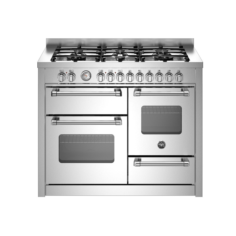 Bertazzoni Master Series 110cm Dual Fuel Range Cooker - Stainless Steel - A/A Rated