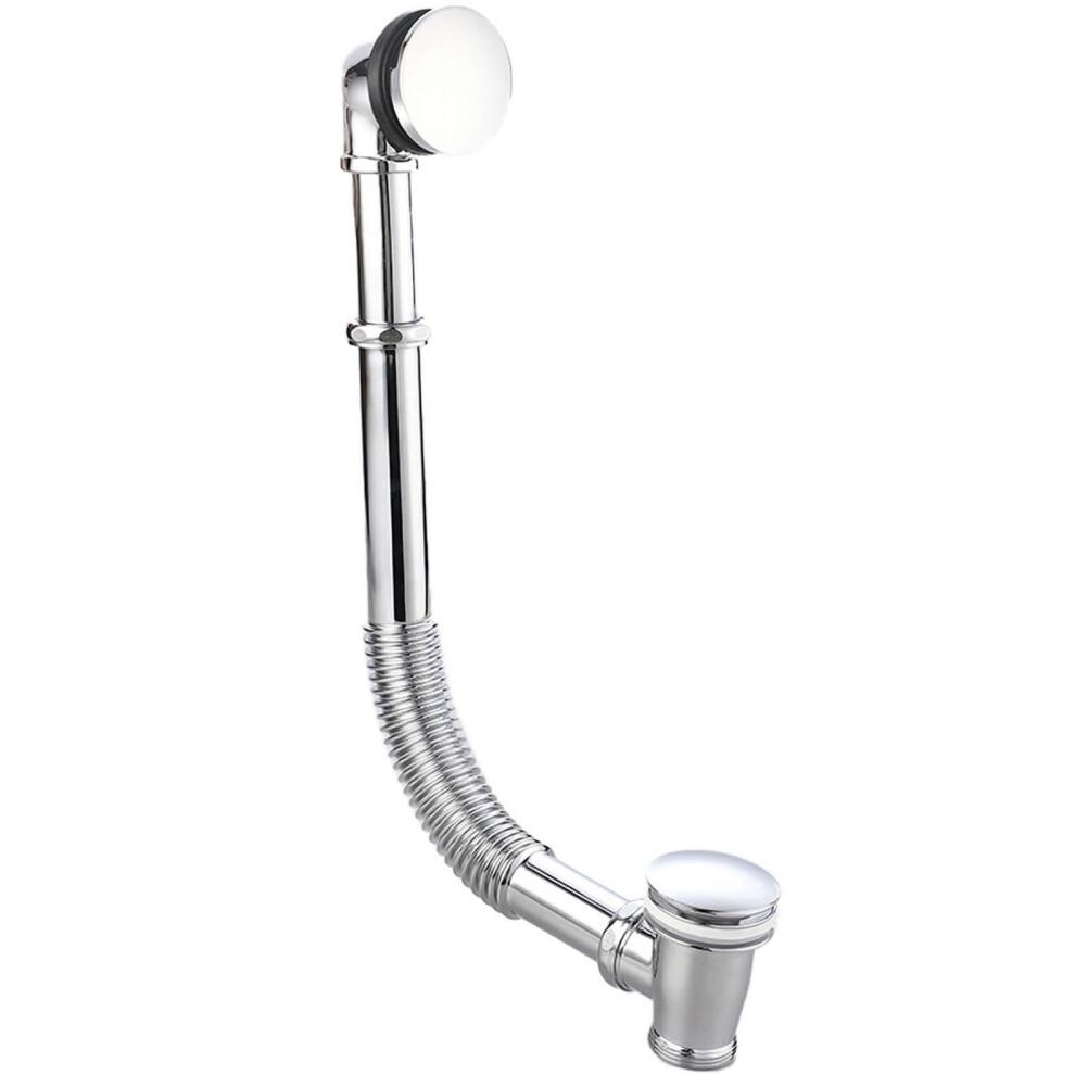 Exposed Traditional Freestanding Bath Waste Overflow Adjustable Chrome Bathroom - Image 2