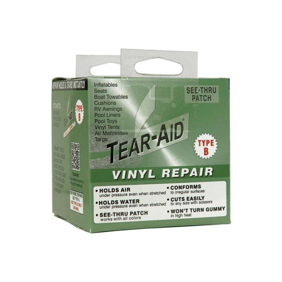Tear-Aid Retail Roll 3 In. X 5 Ft. Repair Patch, Vinyl - Type B - Case Of 4 758218423783
