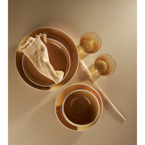 12pc Saffron Yellow Dinner Set 2