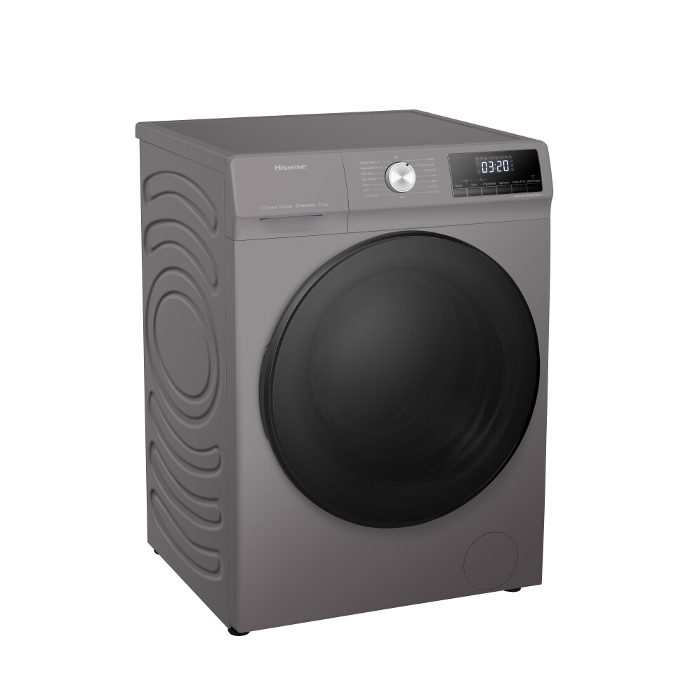 Hisense WFQA1214EVJMT 12kg Washing Machine with 1400 rpm - Titanium - A Rated