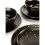 12pc Ebony & Gold Dinner Set 3