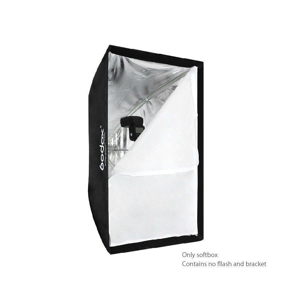 Godox Portable 60 X 90Cm Umbrella Photo Softbox Reflector For Flash Speedlight Silver 190268934046