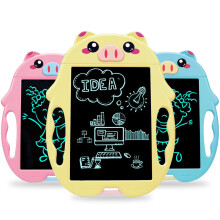 9 inch Smart Children Cartoon Pig LCD Writing Tablet Electronic Drawing Board Children's Smart Handwriting Draft Pad for Kids Adults for Home School