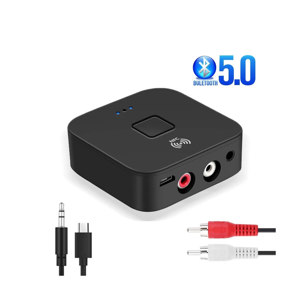 Vikefon Nfc Enabled Bluetooth V5.0 Audio Transmitter Receiver 3.5Mm Aux 2Rca Wireless Audio Adapter For Tv Pc Speaker Car Sould System Home Sound Sys 6906142147204