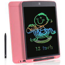 12 Inch LCD Handwriting Board Arithmetic Draft Painting Colored Handwriting Electronic Drawing Board Students Hand painted Design Small Blackboard