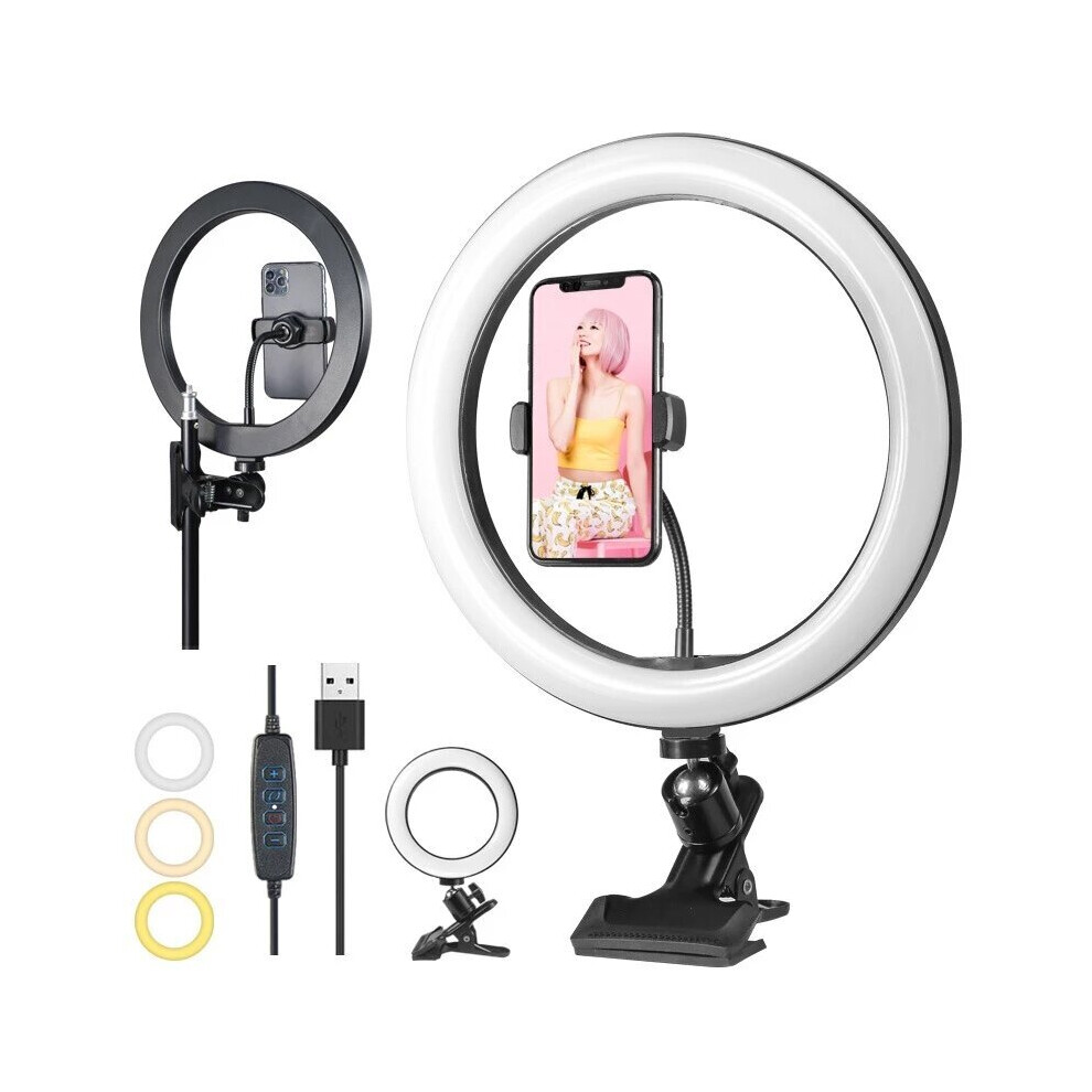 Bakeey Fill 10 Inch Led Ring Selfie Ing Beauty Desktop Phone Holder For Live Broadcast Light 755777040444