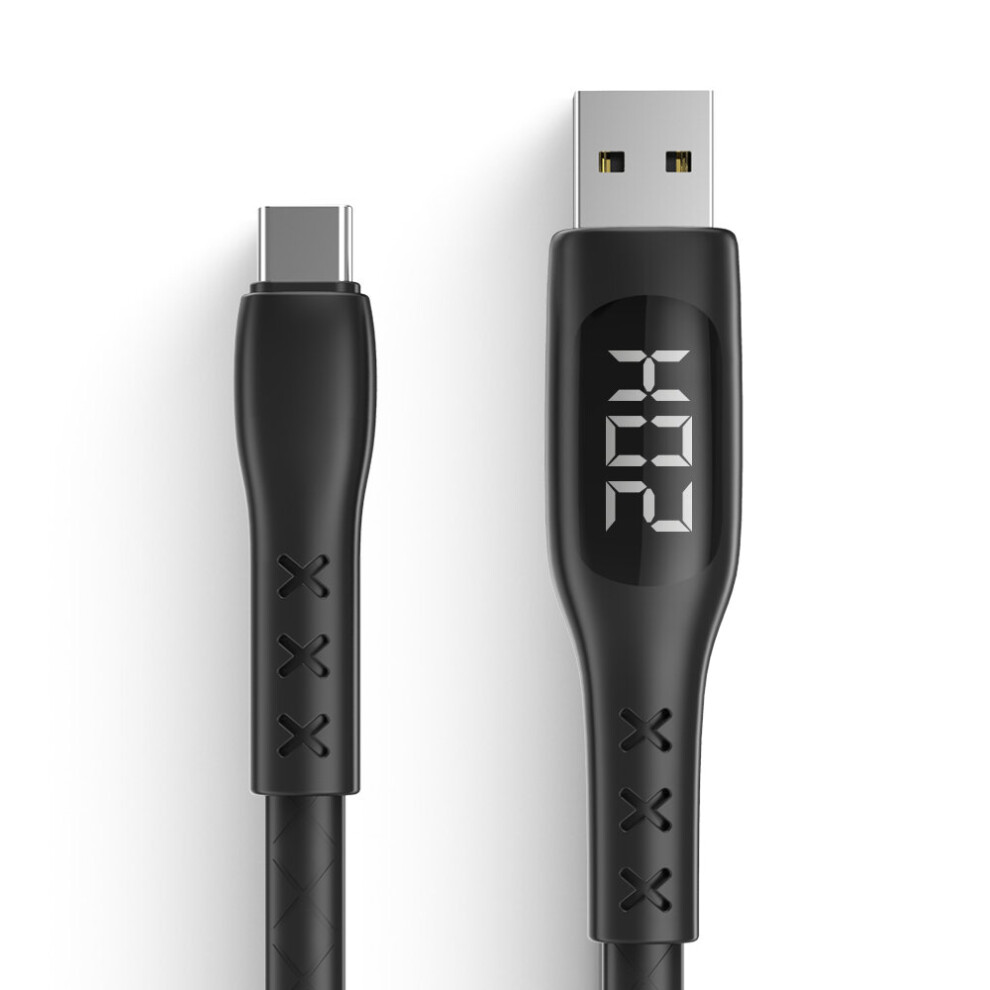 Wsken 3A Type C Led Display Smart Timing Fast Charging Data Cable For Huawei P30 Pro Mate 30 Mi9 9Pro Samsung S10+ Note10 6900061311111