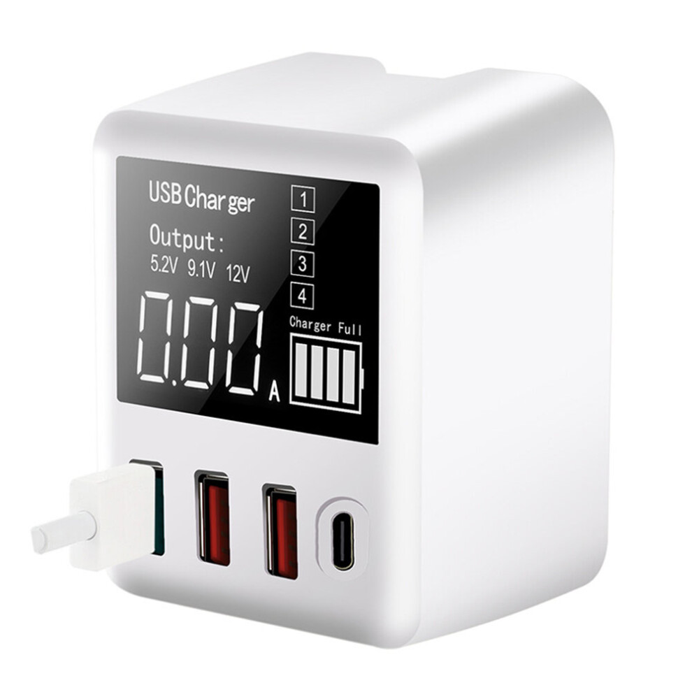 Bakeey 30W Type C Qc3.0 Multi Port Led Display Fast Charging Charger Adapter For Iphone 8Plus 11 Pro Huawei P30 Pro Mate 30 Xiaomi Mi9 9Pro 6906143243400