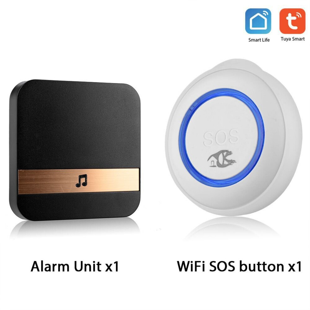 Smarsecur Tuya Smart Wifi Emergency Button Speakers One key Alarm Call For Help Remote Call Work With Smart Life Tuya APP