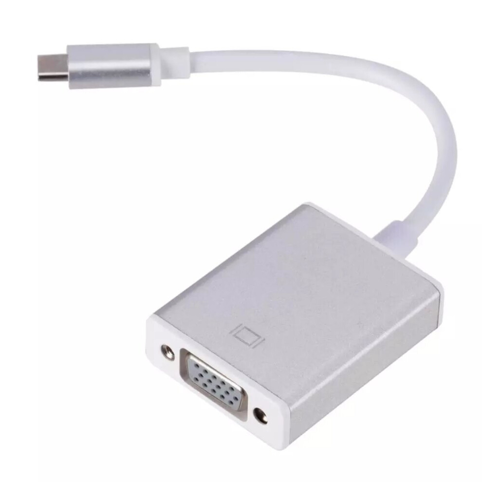 Grwibeou Usb 3.1 Usb C To Vga Adapter Type C To Vga Female Converter Adapter Cable For Macbook Surface Pro 706433991174